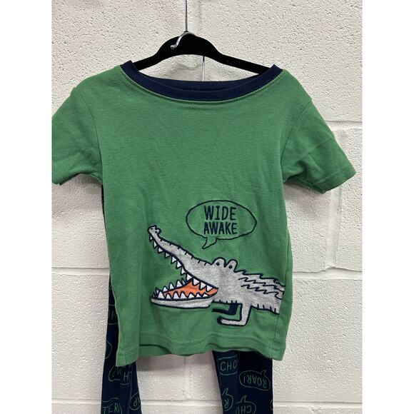 Carters 3t Boys Alligator Pajama Set - Picture 2 of 4